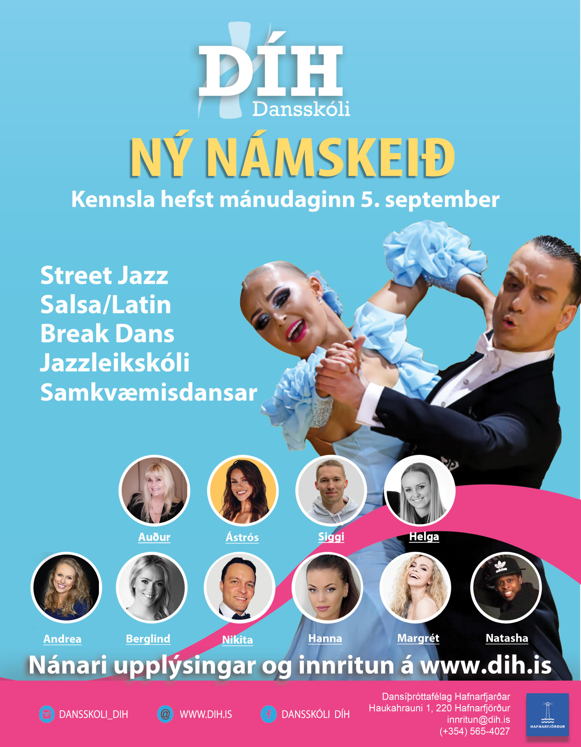 Námskeiðin 2022 DIH Dansskoli